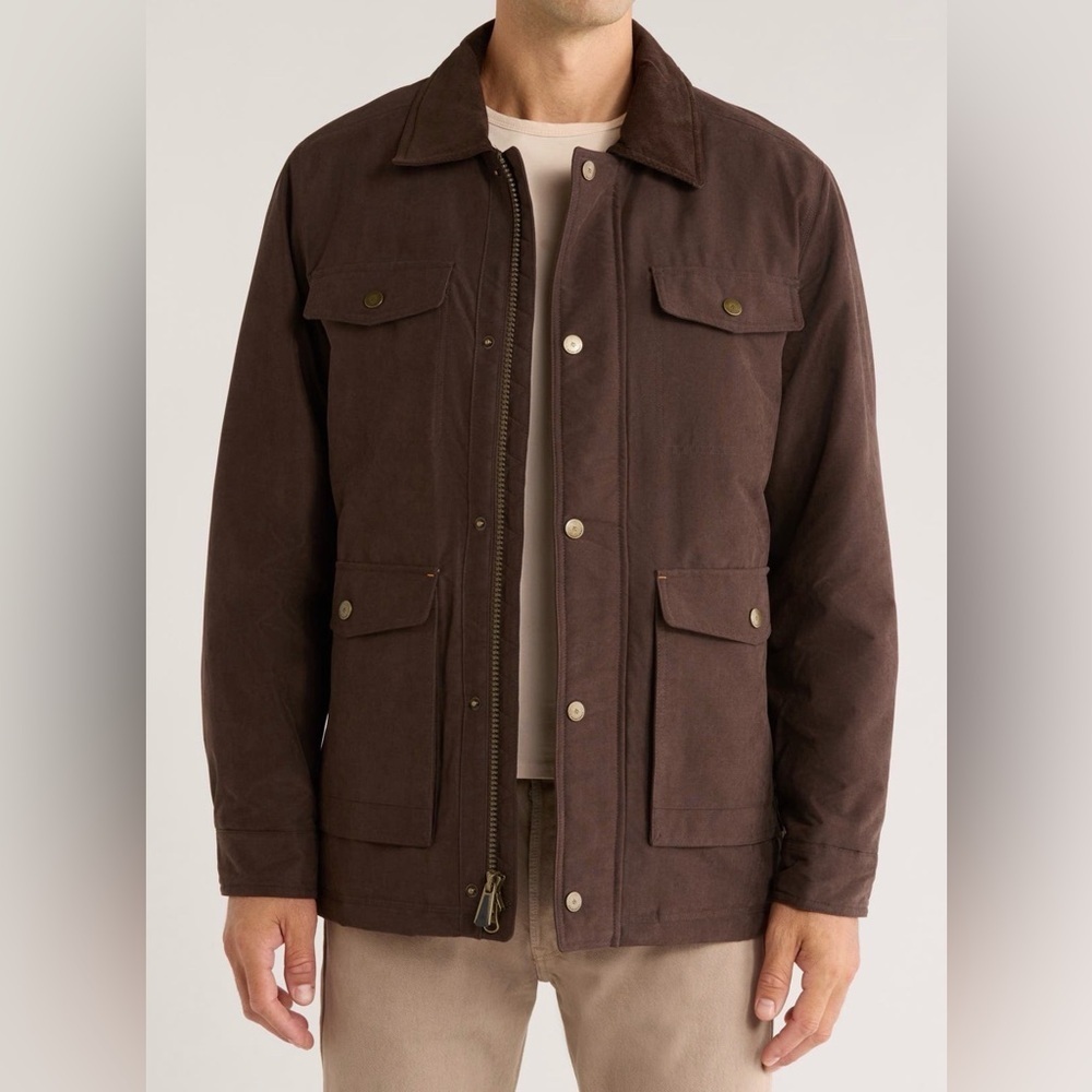 RAINFOREST Men's Dark Brown Insulated Barn Jacket Size S